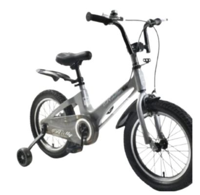 صورة دراجة أطفال رصاصي وأسود مقاس 12,14,16